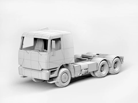 대형 트럭 3D 모델