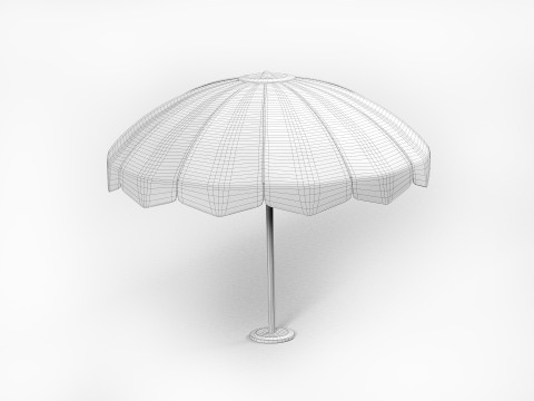 Beach umbrella 3D मॉडल