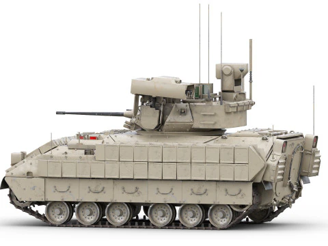 M2A3 Bradley Tank 3D Model