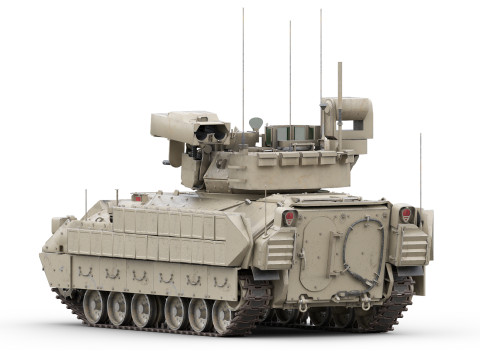 M2A3 Bradley Tank 3D मॉडल