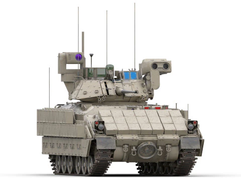 M2A3 Bradley Tank 3D Model