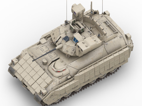 M2A3 Bradley Tank 3D मॉडल