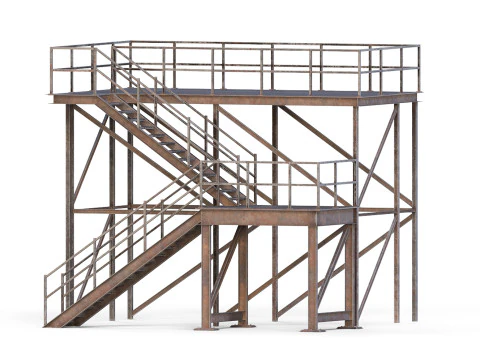 Scala industriale Modello 3D