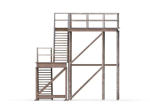 Scala industriale Modello 3D