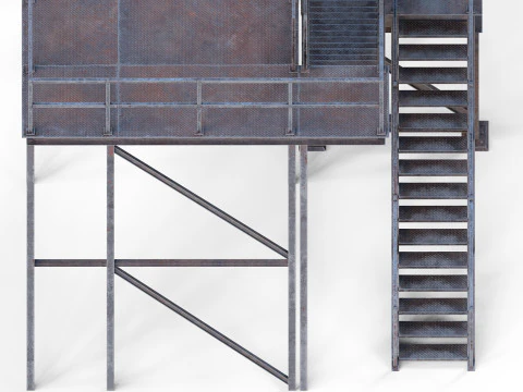 Scala industriale Modello 3D