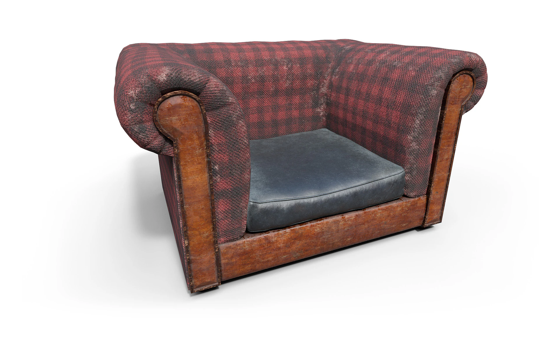 Vintage chair 3D Model .c4d .max .obj .3ds .fbx .stl .blend 
