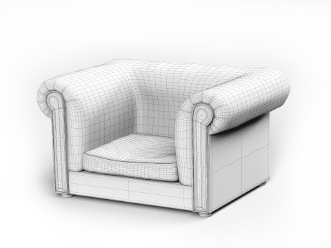 Vintage chair Modello 3D