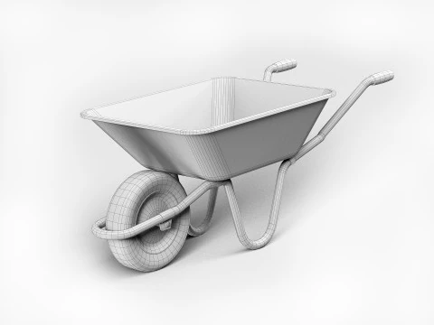 Carrinho de m&atilde;o Modelo 3D
