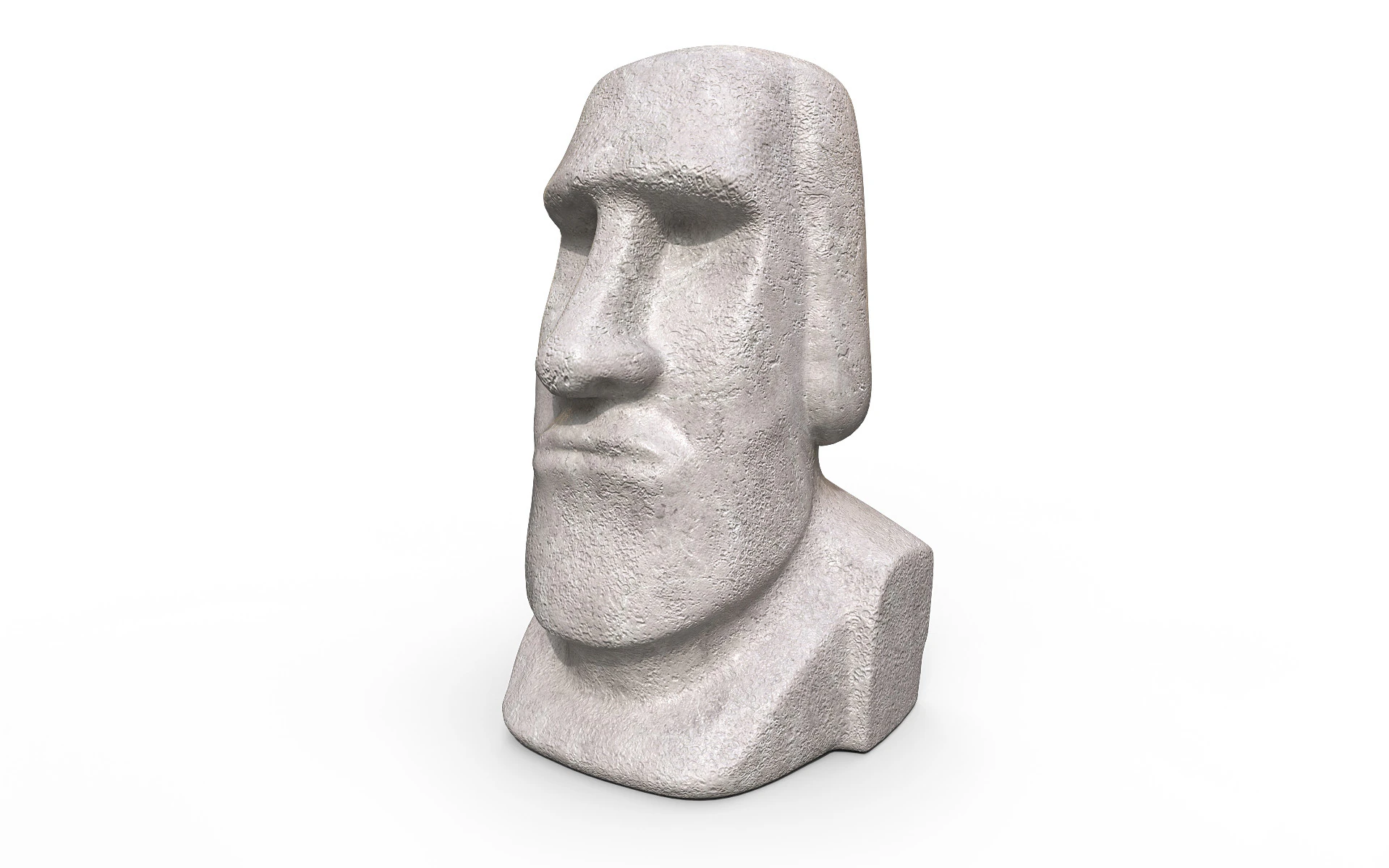 Statua Moai Modello 3D .c4d .max .obj .3ds .fbx .stl .blend