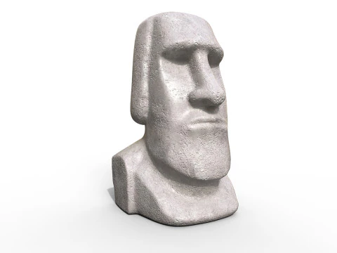 Statua Moai Modello 3D