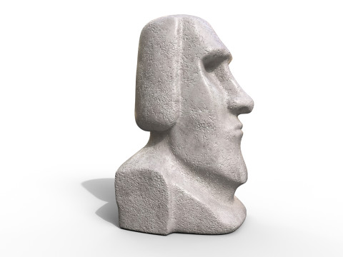 Moai Statue Modelo 3D