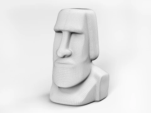 Statua Moai Modello 3D