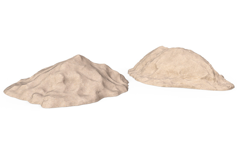 Pile of sand 3D Model .c4d .max .obj .3ds .fbx .stl .blend