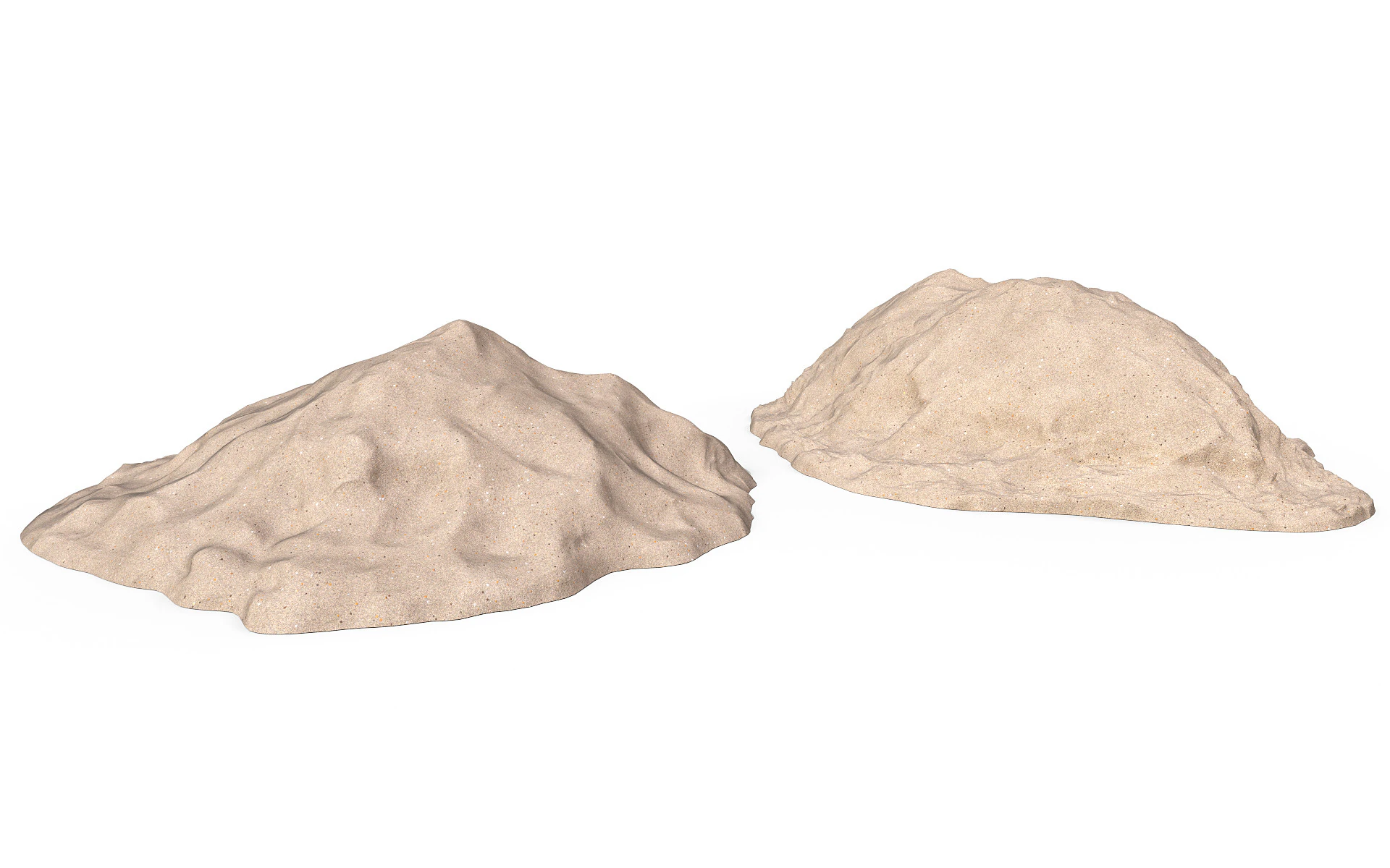 Pile of sand 3D Model .c4d .max .obj .3ds .fbx .stl .blend 