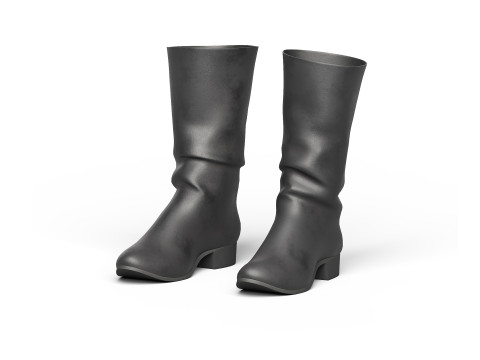 Black boots 3D 模型