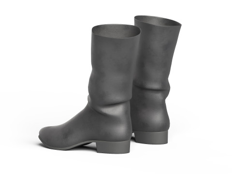 Black boots 3D Model