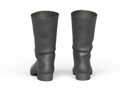 Black boots 3D Model