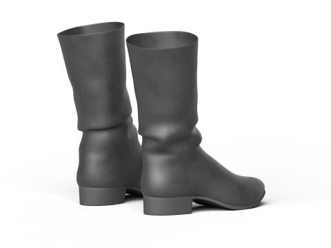 Black boots 3D Model