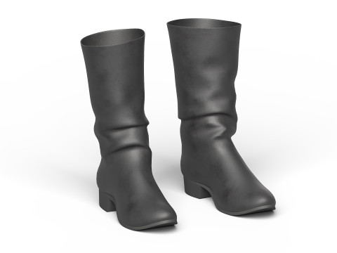 Black boots 3D Model