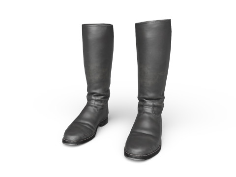 Big black boots Modelo 3D