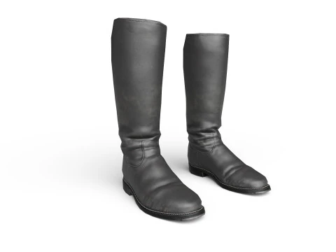 Botas pretas grandes Modelo 3D