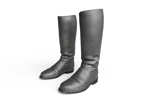 Big black boots Modello 3D