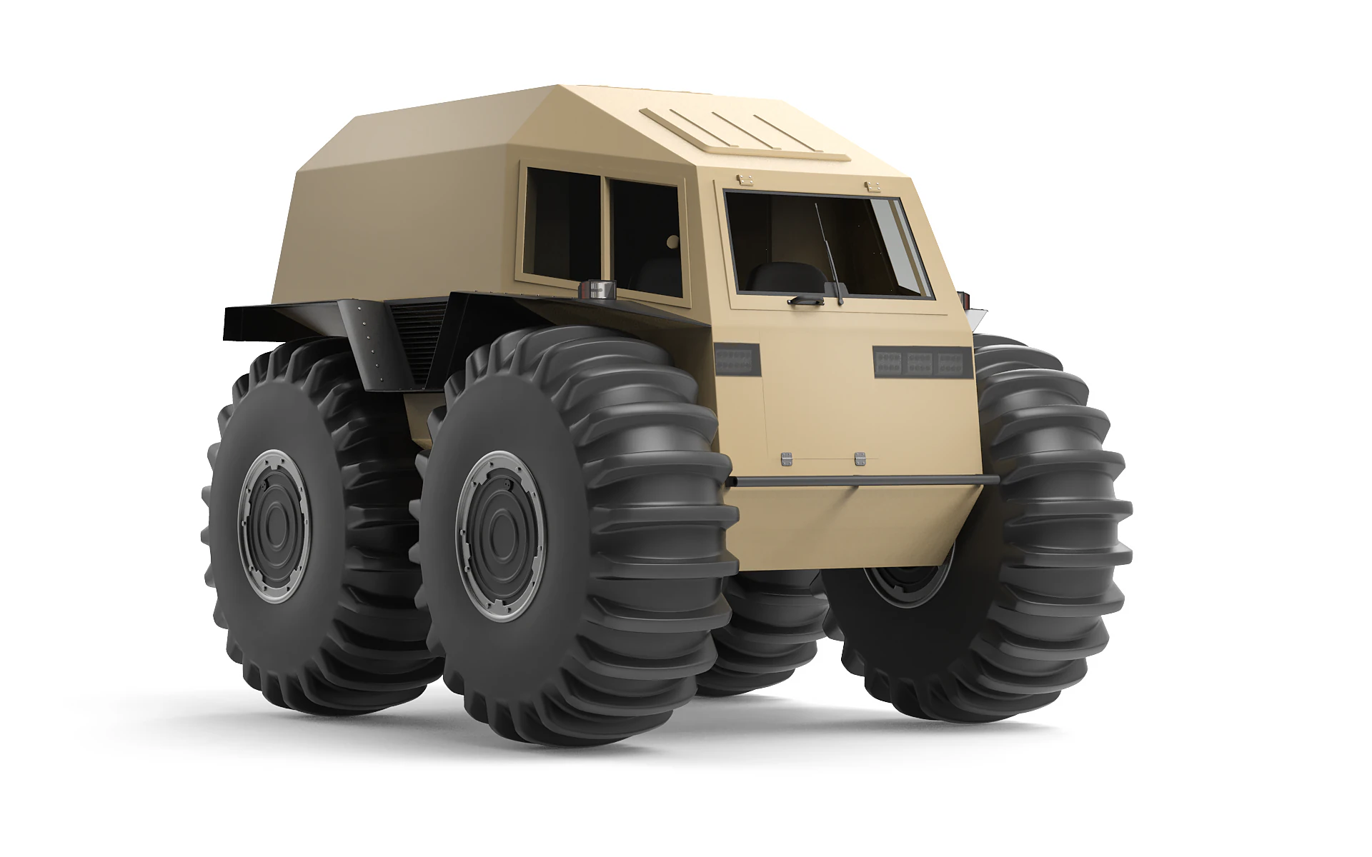 Cross country vehicle 3D Model .c4d .max .obj .3ds .fbx .stl .blend