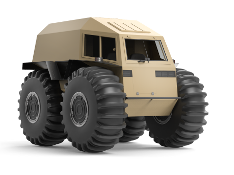Cross country vehicle 3D 模型