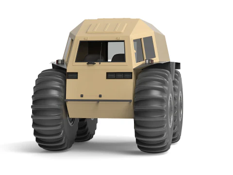 Cross country vehicle 3D Model