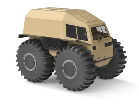 Cross country vehicle 3D Model