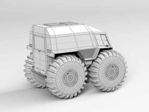 Cross country vehicle 3D Model