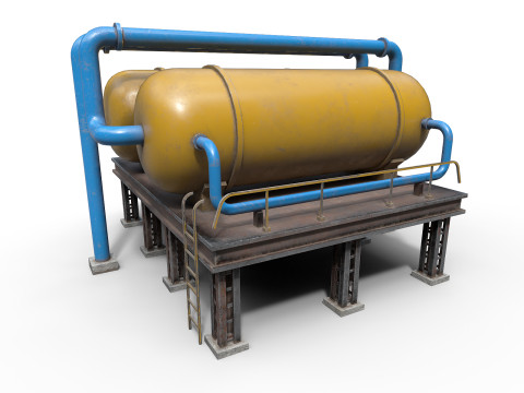 Industrial tanks 3D-Modell