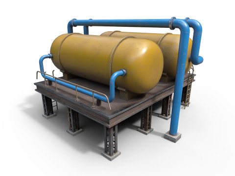 Industrial tanks Modelo 3D