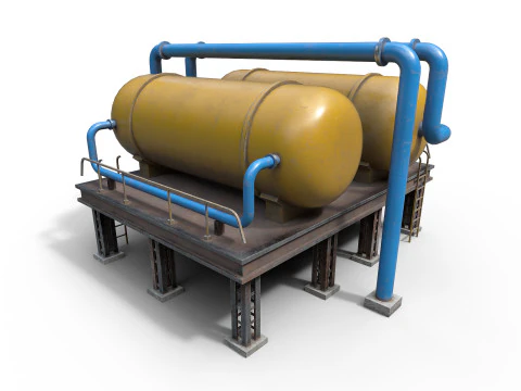 Serbatoi industriali Modello 3D