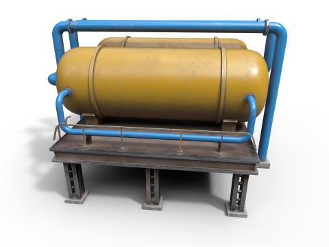 Industrial tanks Modelo 3D