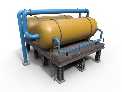 Industrial tanks Modelo 3D