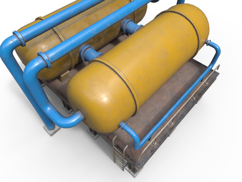 Industrial tanks Modelo 3D