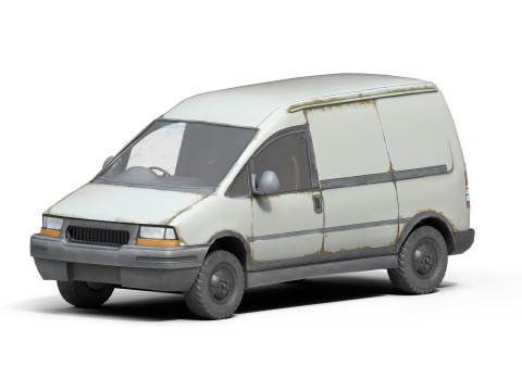 Old Generic Van 3D Model