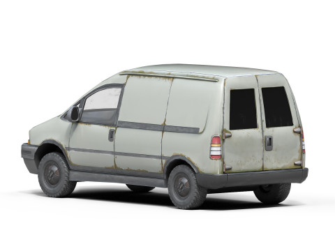 Old Generic Van 3D Модель