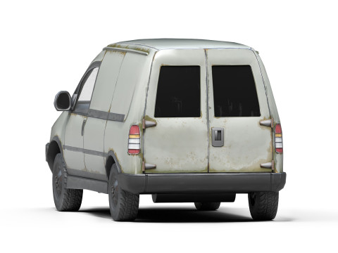 Old Generic Van 3D Модель