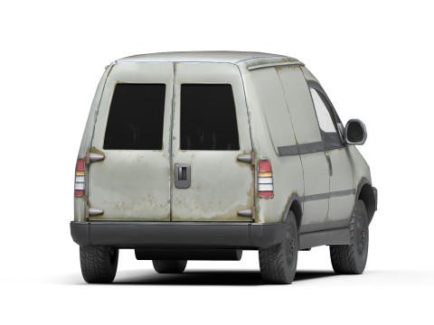 Old Generic Van 3D Модель