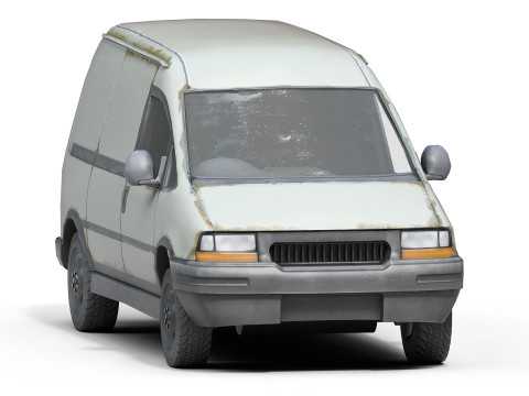 Old Generic Van 3D Модель
