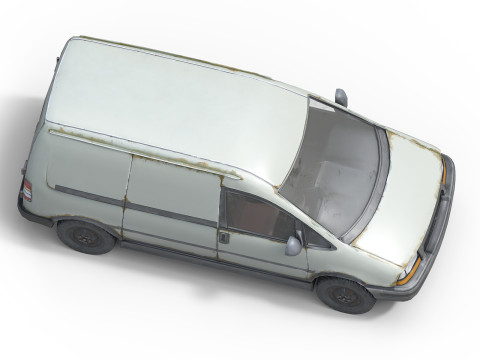 Old Generic Van 3D Модель