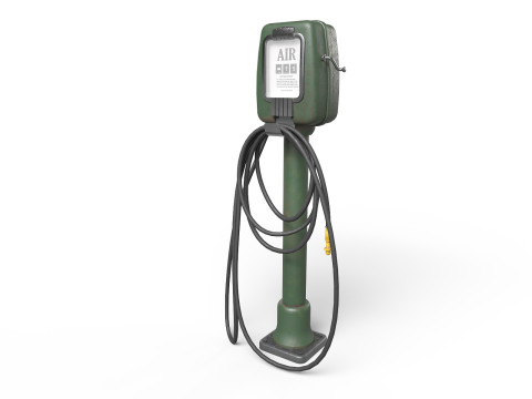 Vintage Air Pump 3D Model