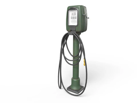 Vintage Air Pump 3D Model