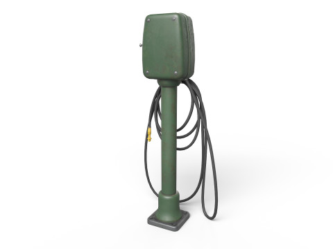 Vintage Air Pump 3D Model