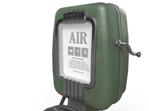 Vintage Air Pump 3D Model