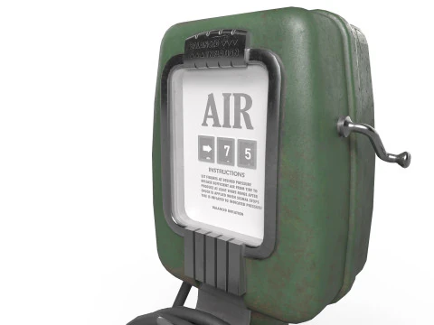 Vintage Air Pump 3D Model