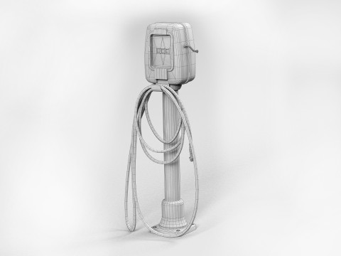 Vintage Air Pump 3D Model