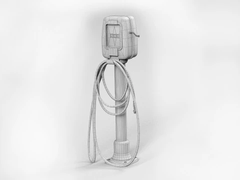 Vintage Air Pump 3D Model